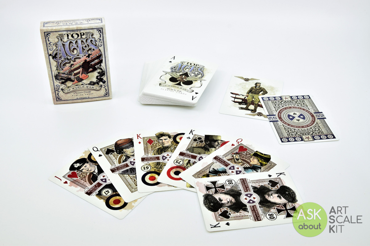 Top Aces of WWI playing card