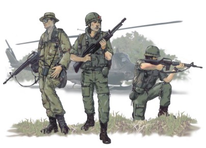 1/72 US Airborne Vietnam war (3 fig.)