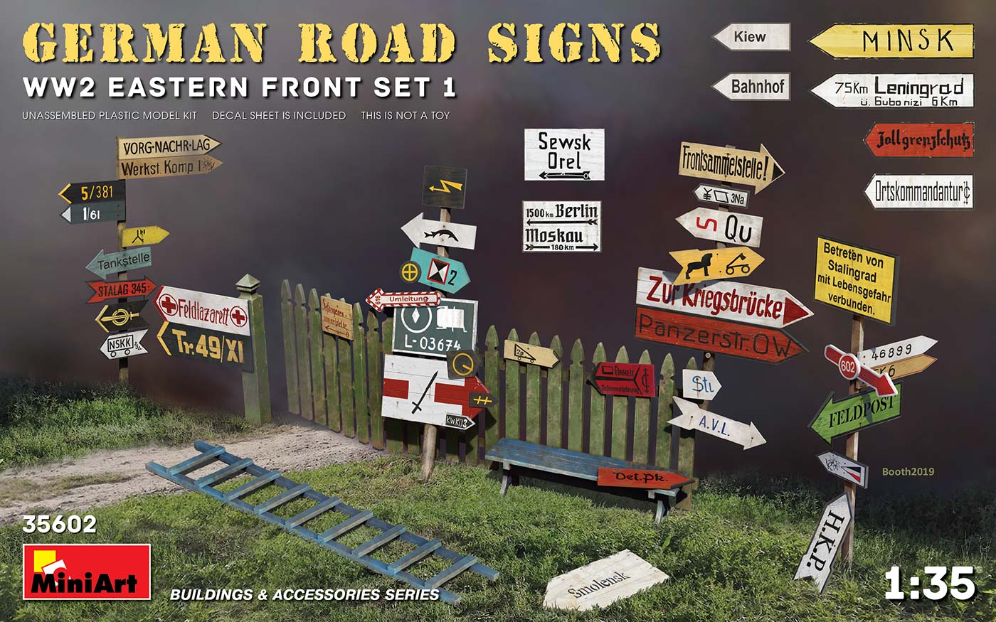 1/35 German Road Signs WW2 (Eastern Front Set 1)