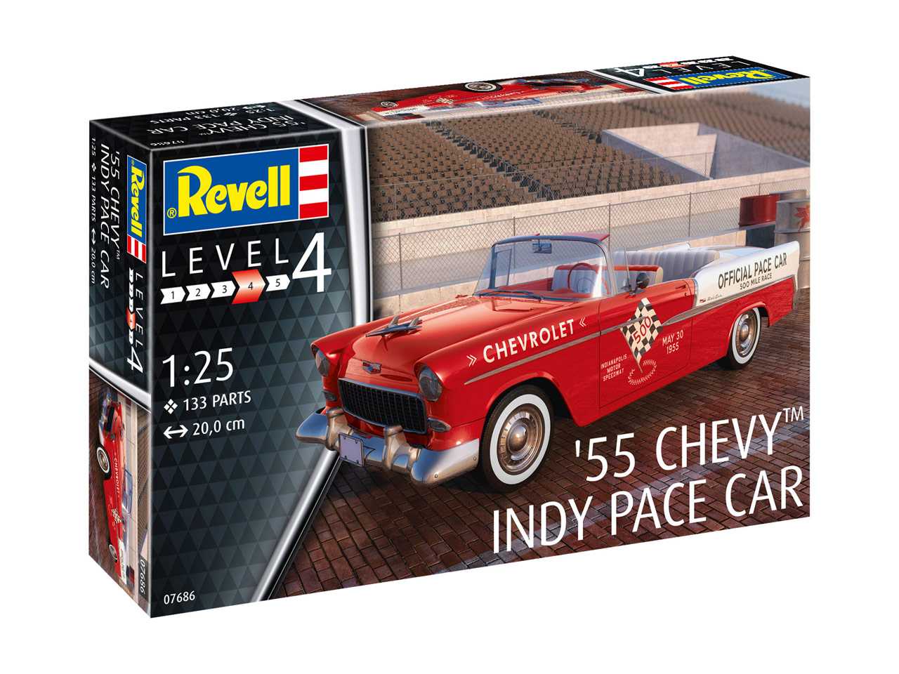 Plastic ModelKit auto 07686 - '55 Chevy Indy Pace Car (1:25)