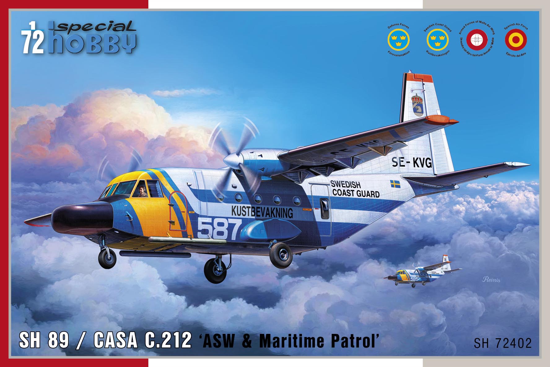 Plastikový model letadla 1/72 SH 89 / CASA C.212 'ASW & Maritime Patrol' 
