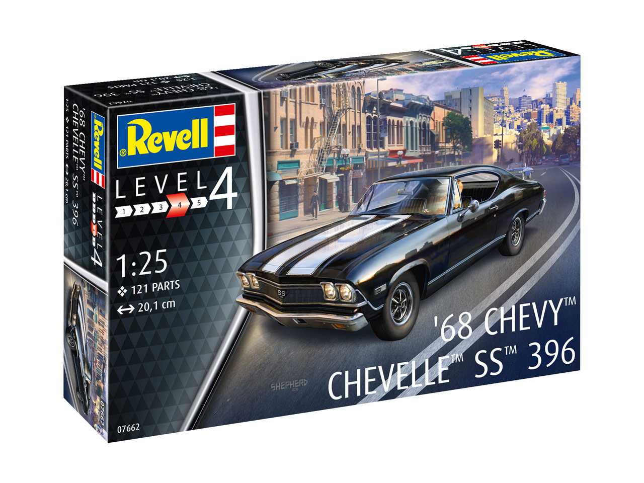 Plastic ModelKit auto 07662 - 1968 Chevy Chevelle (1:25)