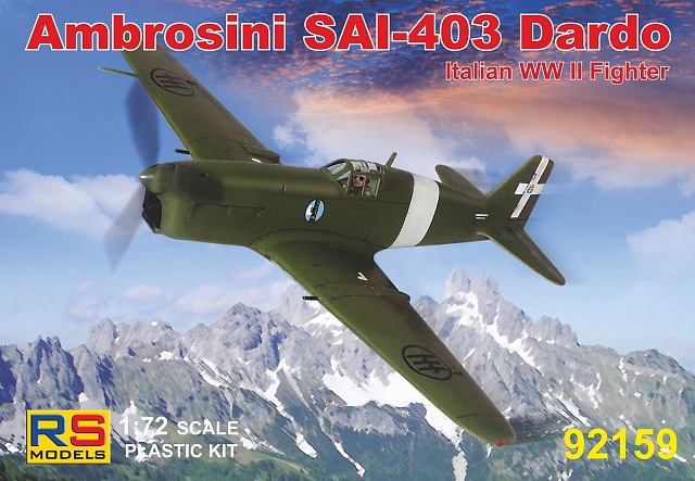 Plastikový model letadla 1/72 Ambrosini SAI 403 3 decal v. for Italy, Luftwaffe