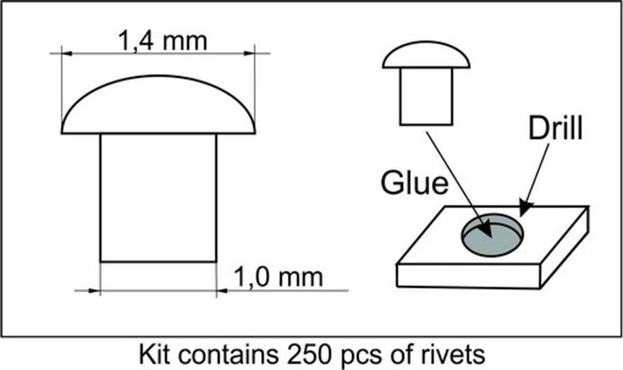 Rivets 1,4 mm