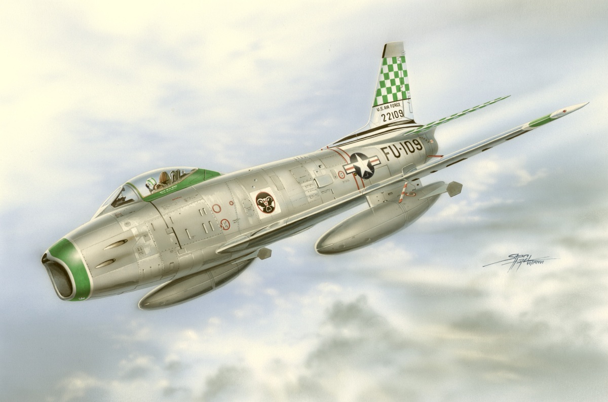 Plastikový model letadla 1/72 F-86H Sabre Hog