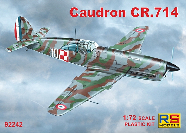 Plastikový model letadla 1/72 Caudron CR.714 C-1 4 decal v. for France, Luftwaffe, Finland