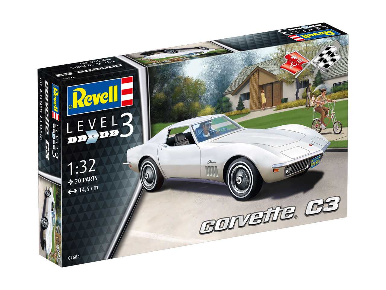 Plastic ModelKit auto 07684 - Corvette C3 (1:32)