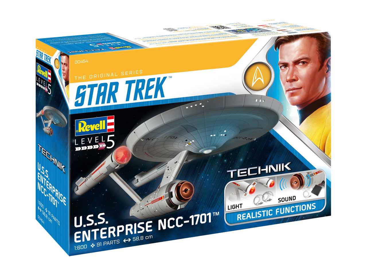 Plastic ModelKit TECHNIK Star Trek 00454 - USS Enterprise NCC-1701 (1:600)