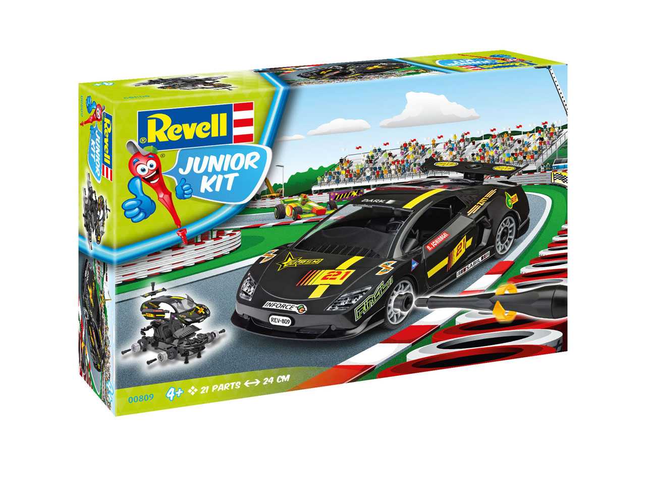 Junior Kit auto 00809 - Racing Car, black (1:20)