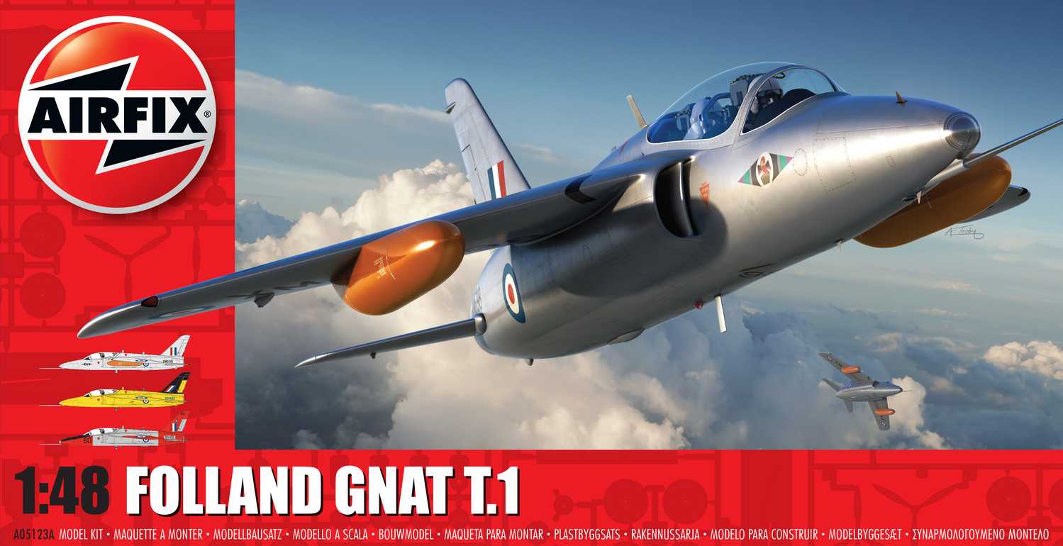 Classic Kit letadlo A05123A - Folland Gnat T.1  (1:48)