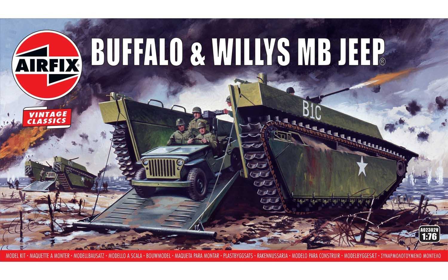 Classic Kit VINTAGE military A02302V - Buffalo Willys MB Jeep  (1:76)