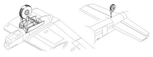 1/72 Lancaster Mk.I/II - undercarriage set for HAS