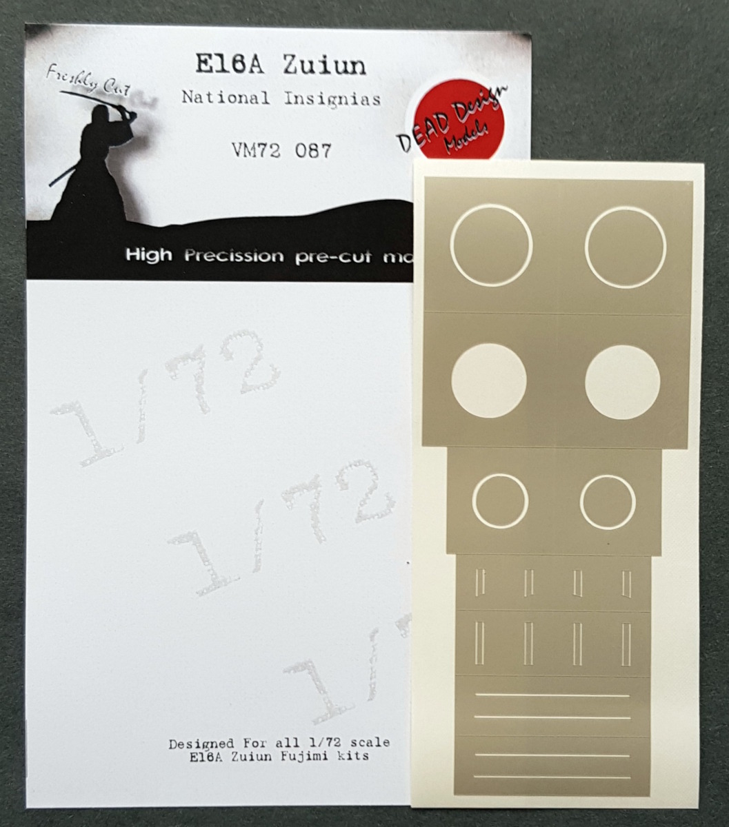 1/72 E16A Zuiun Nat. Insignias - Masks for FUJ kit