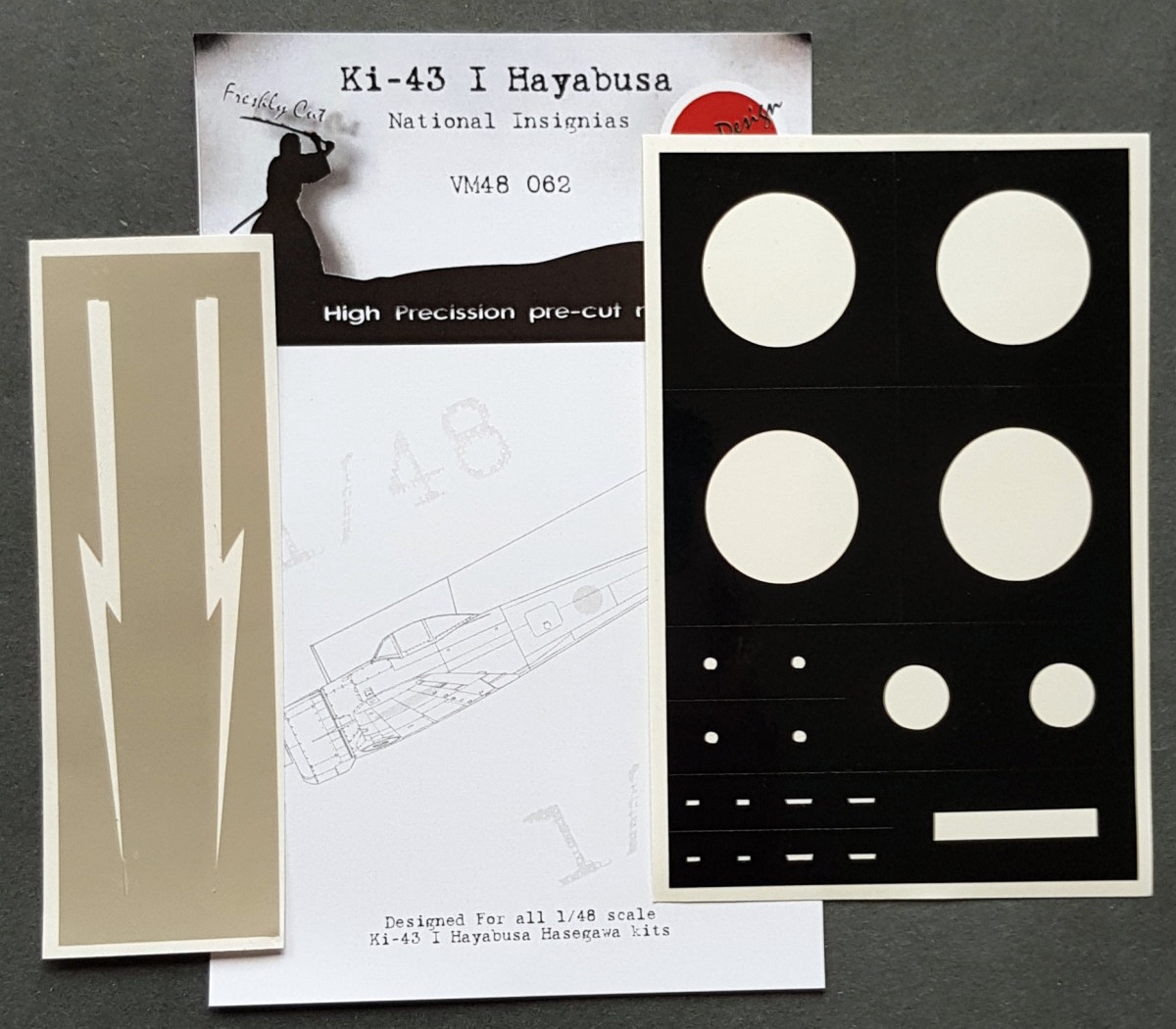 1/48 Ki-43 I Hayabusa National Insignias - Masks for HAS kit