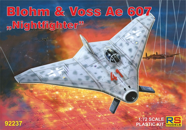 Plastikový model letadla 1/72 Blohm & Voss Ae 607 "Nightfighter" 4 decal v. for Luftwaffe