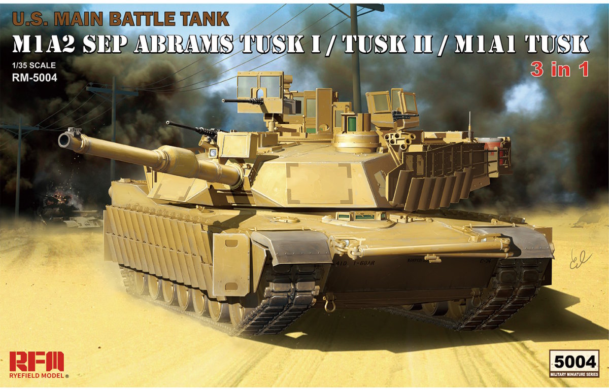 1/35 M1A2 SEP Abrams Tusk I/Tusk II/M1A1 Tusk