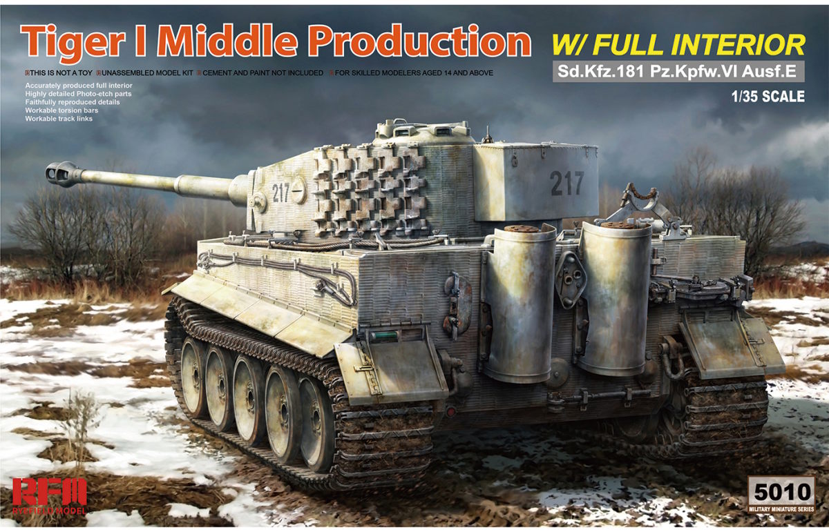 1/35 Tiger I Middle Production with Full Interior