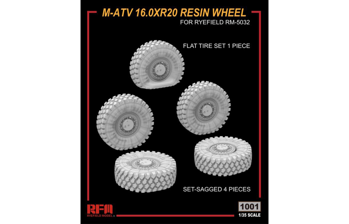 1/35 M-ATV 16.0XR20 Resin wheel