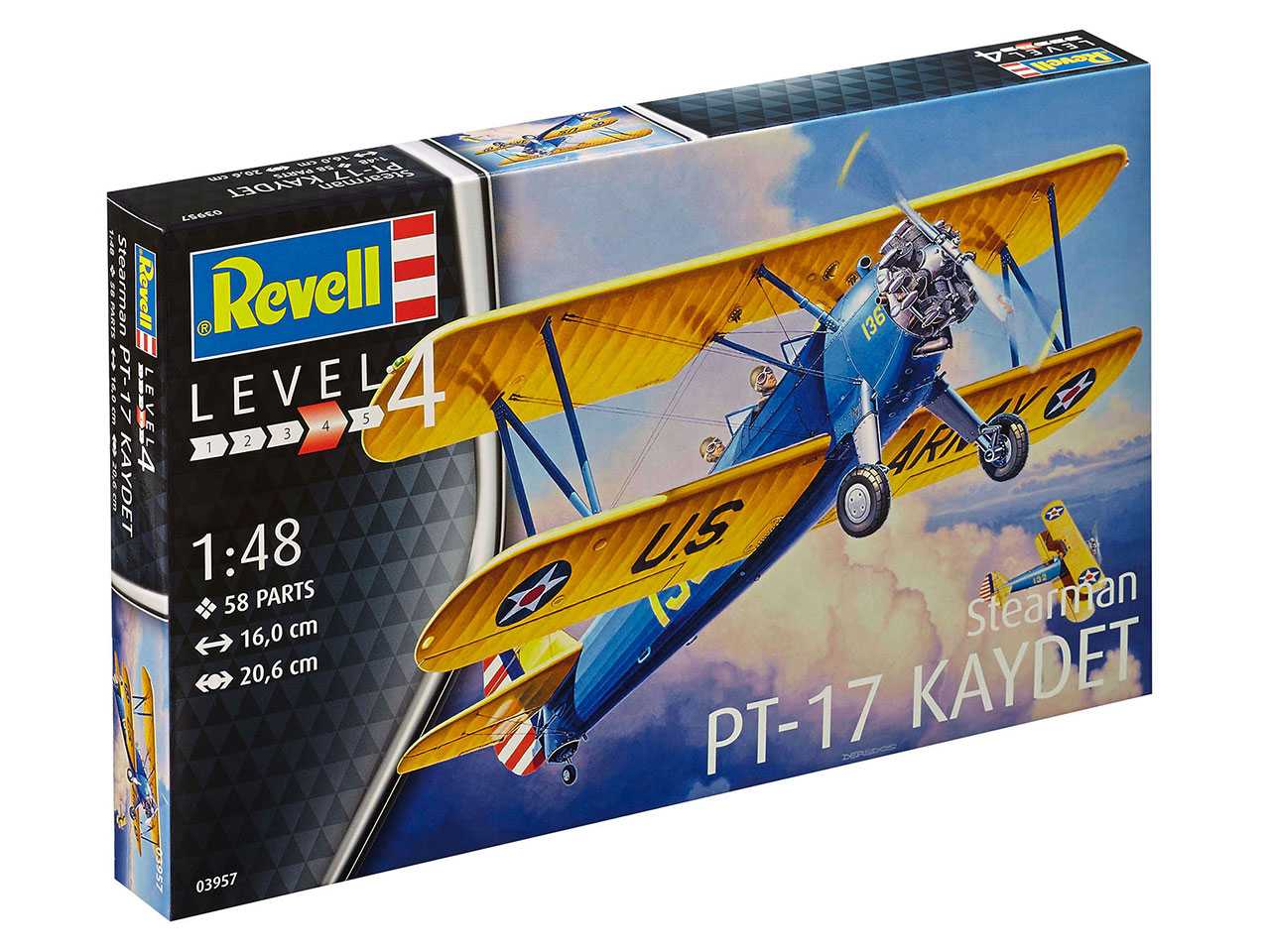 Plastic ModelKit letadlo 03957 - Stearman P-17 Kaydet (1:48)