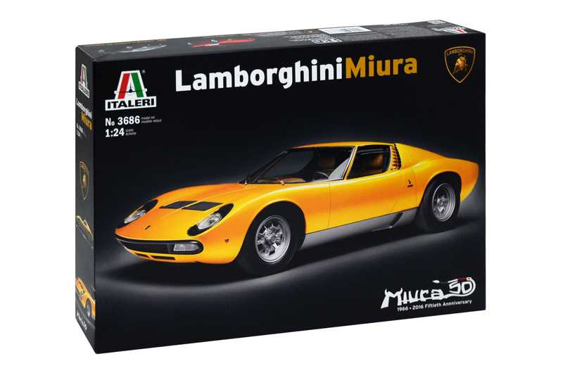 Model Kit auto 3686 - LAMBORGHINI MIURA (1:24)