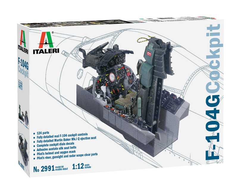 Model Kit kokpit 2991 - F-104 G STARFIGHTER COCKPIT (1:12)