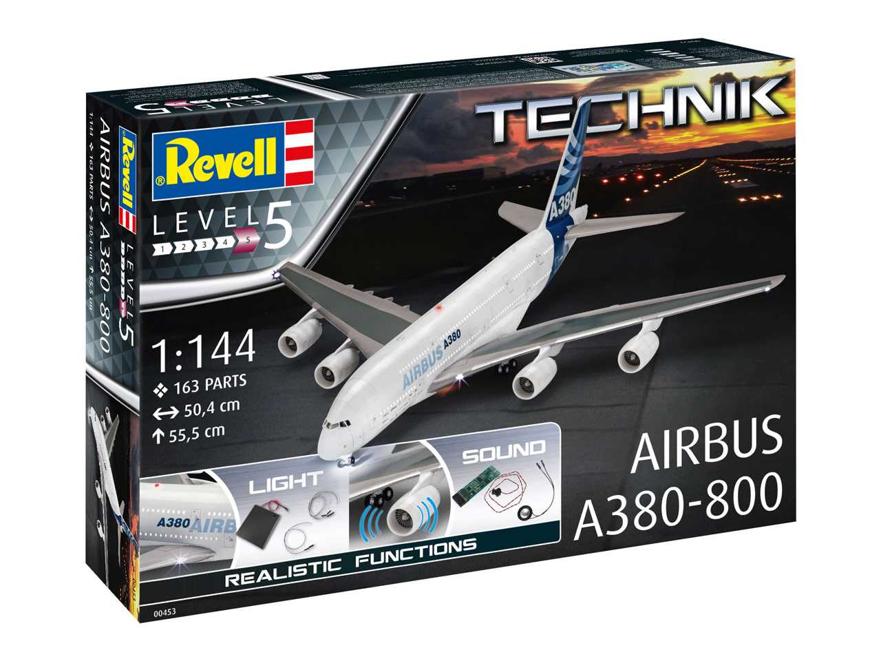 Plastic ModelKit TECHNIK letadlo 00453 - Airbus A380-800 (1:144)