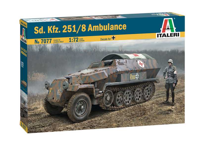 Model Kit military 7077 - Sd.Kfz. 251/8 Ambulance (1:72)