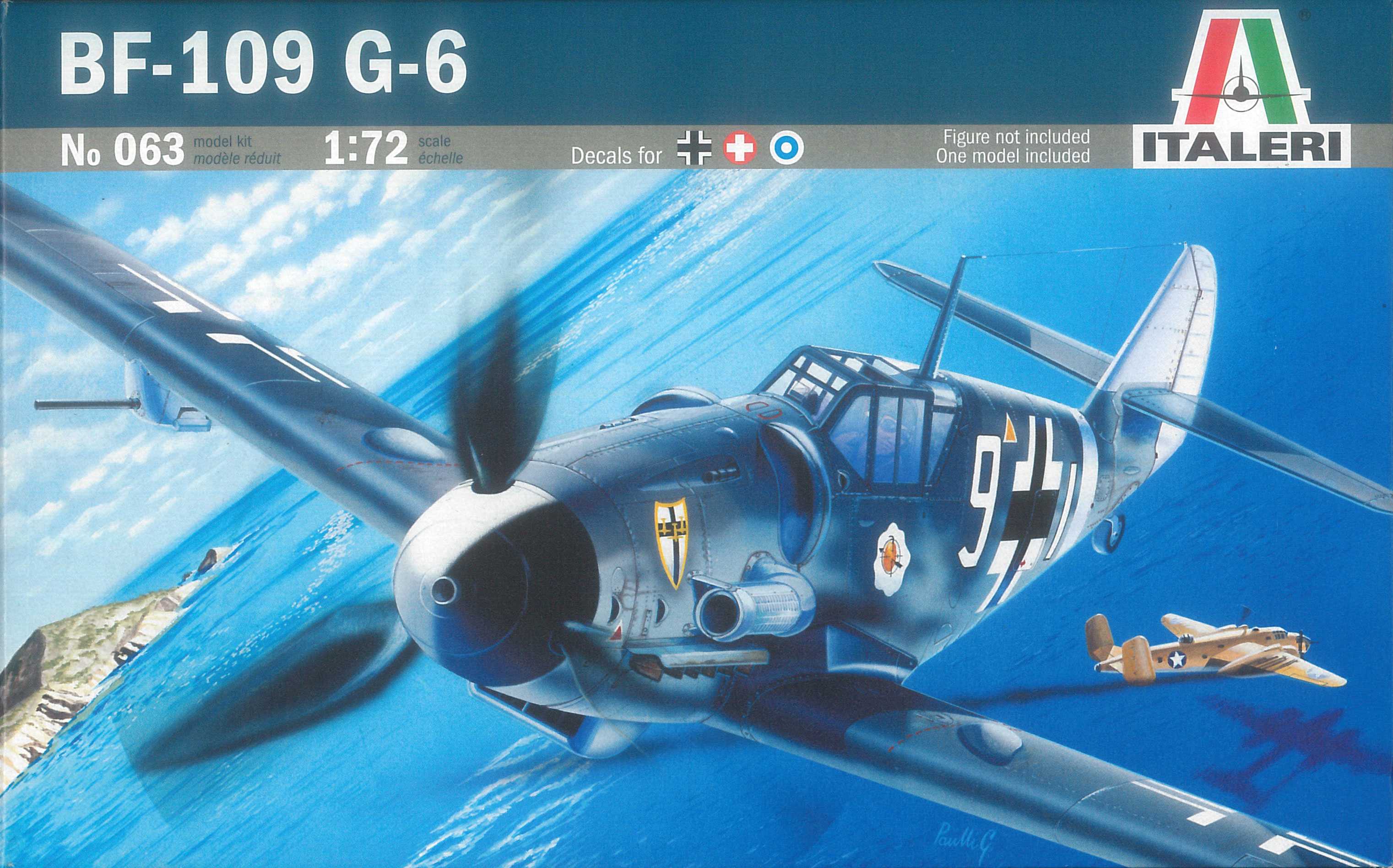 Model Kit letadlo 0063 - BF-109 G-6 (1:72)