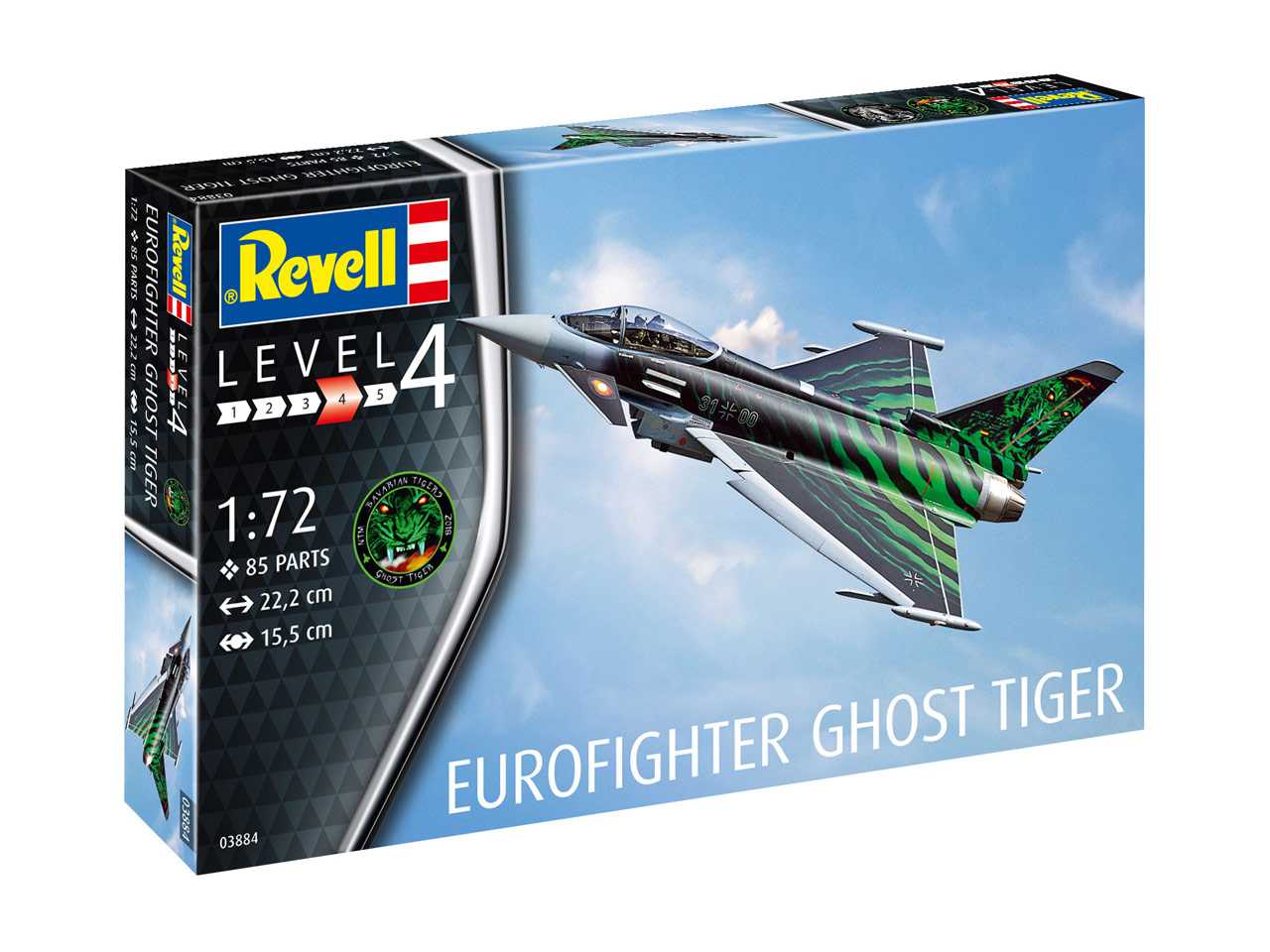 Plastic ModelKit letadlo 03884 - Eurofighter "Ghost Tiger " (1:72)