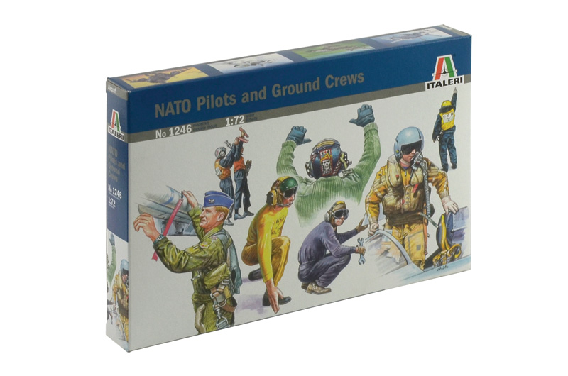 Model Kit figurky 1246 - NATO PILOTS AND GROUND CREW (1:72)