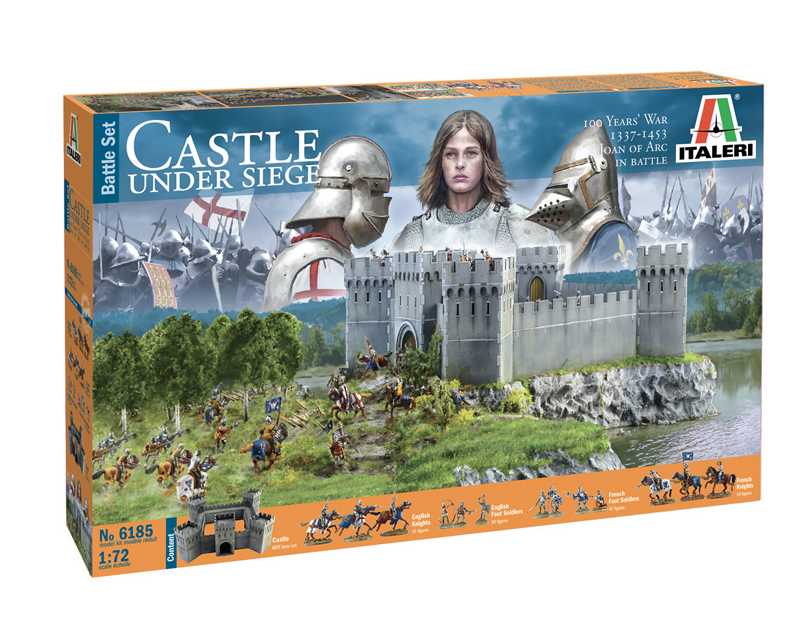 Model Kit diorama 6185 - 100 YEARS' WAR Castle under siege (1:72)