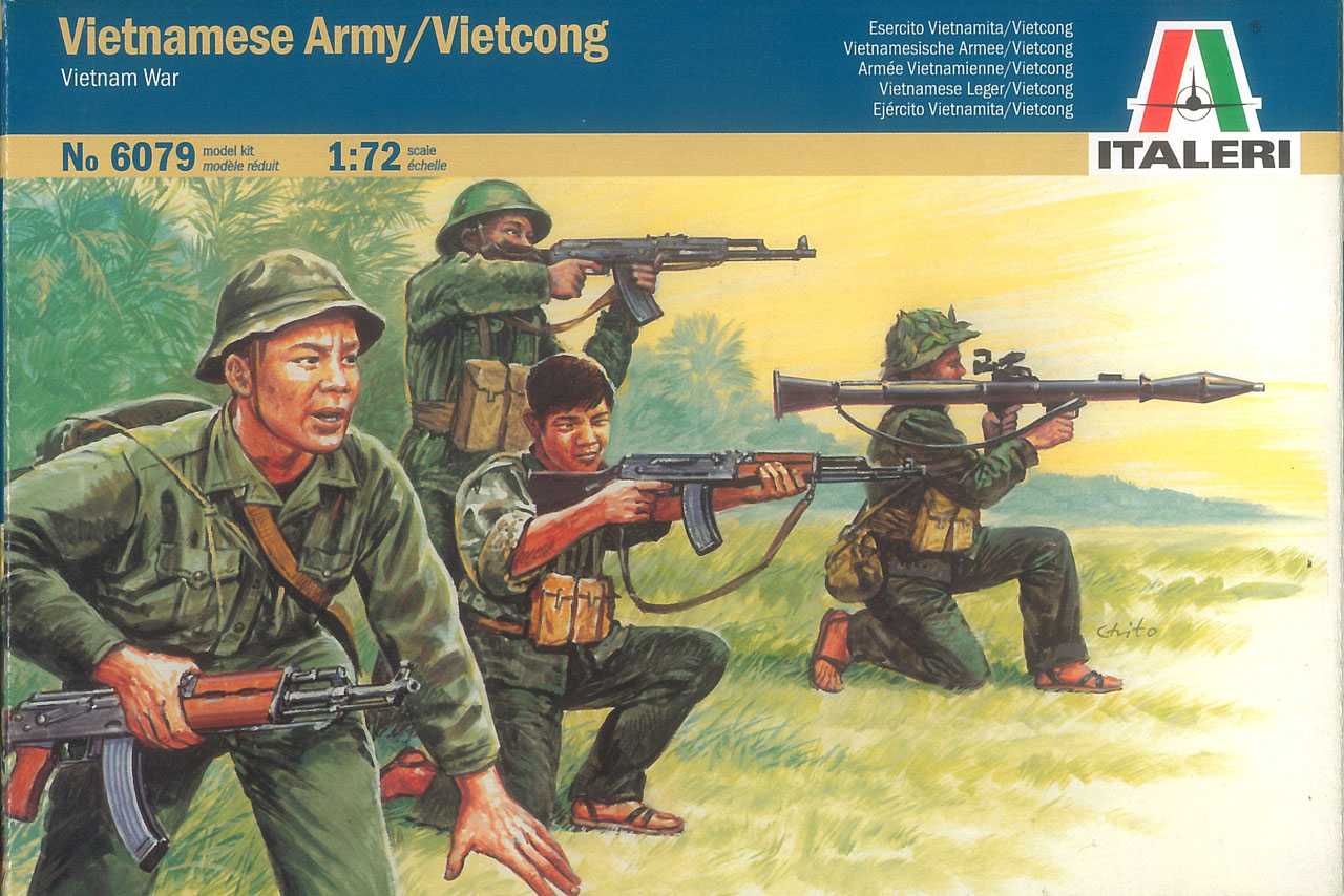 Model Kit figurky 6079 - VIETNAM WAR - VIETNAMESE ARMY / VIETCONG (1:72)