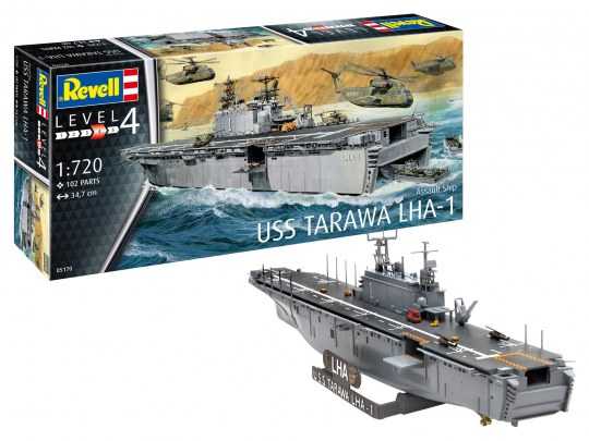 Plastic ModelKit loď 05170 - Assault Ship USS Tarawa LHA-1 (1:720)