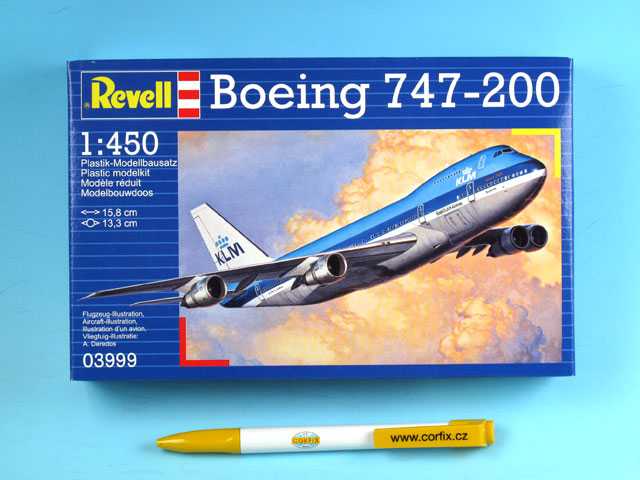 Plastic ModelKit letadlo 03999 - Boeing 747-200 Jumbo Jet (1:450)