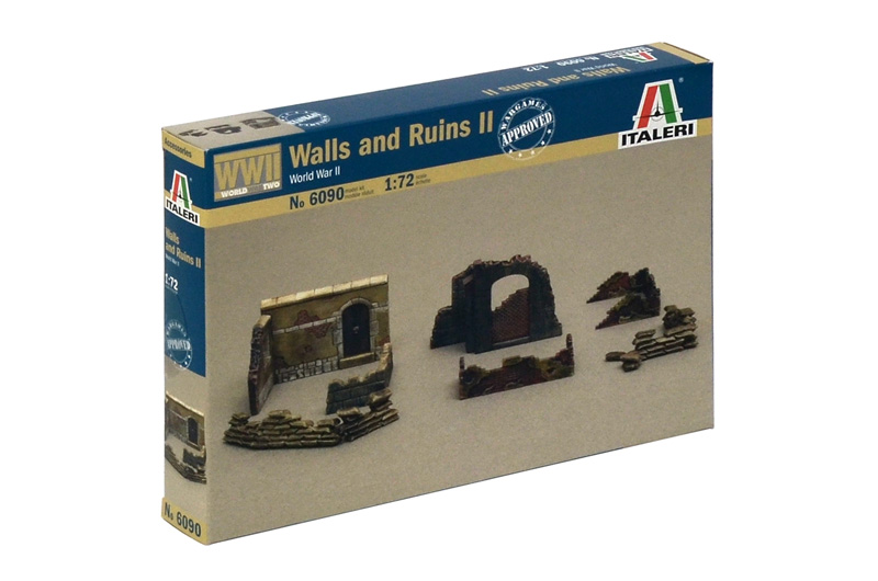 Model Kit doplňky 6090 - WALLS AND RUINS II (1:72)