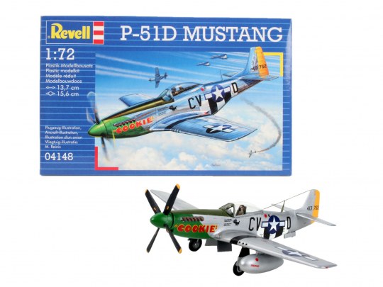 Plastic ModelKit letadlo 04148 - P-51D MUSTANG (1:72)