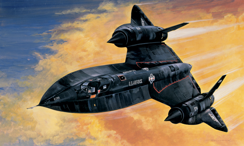 Model Kit letadlo 0145 - SR-71 BLACKBIRD with DRONE (1:72)