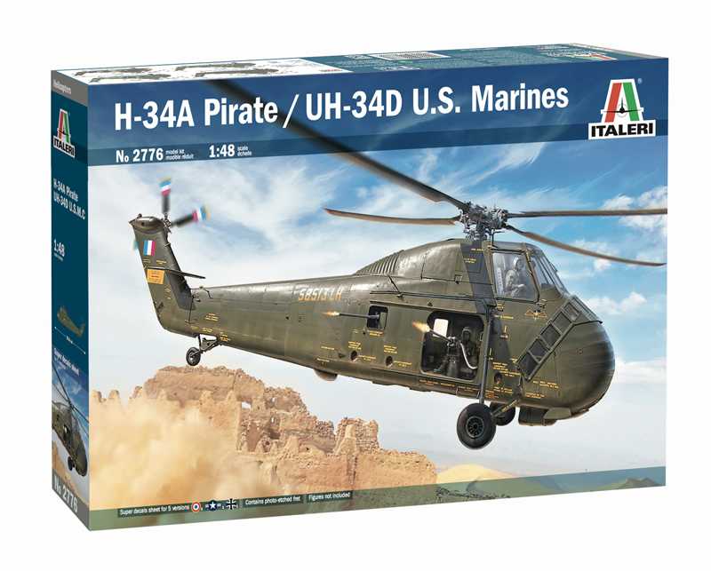 Model Kit vrtulník 2776 - H-34A Pirate /UH-34D U.S. Marines (1:48)