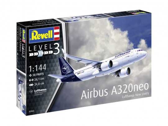 Plastic ModelKit letadlo 03942 - Airbus A320 Neo Lufthansa "New Livery" (1:144)