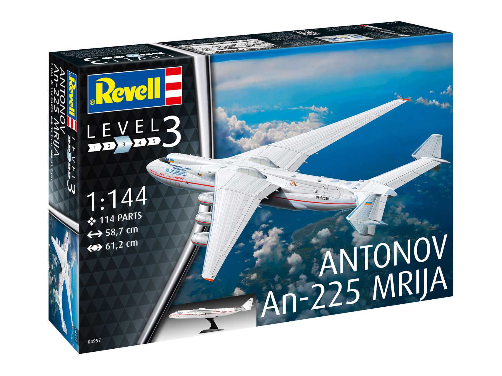 Plastic ModelKit letadlo 04957 - Antonov AN-225 Mrija (1:144)