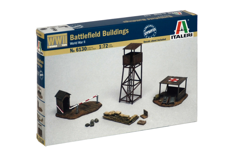 Model Kit budova 6130 - BATTLEFIELD BUILDINGS (1:72)