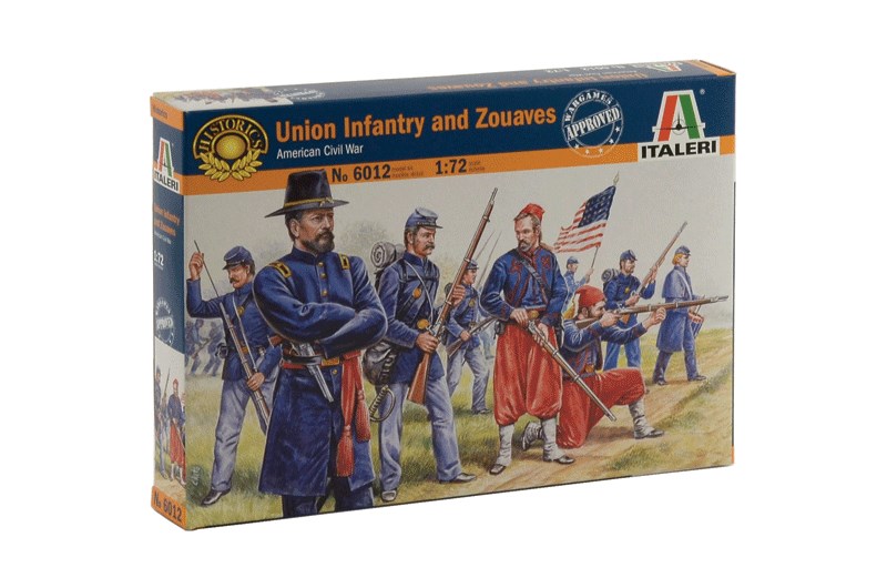 Model Kit figurky 6012 - UNION INFANTRY / ZUAVES (AMERICAN CIVIL WAR) (1:72)