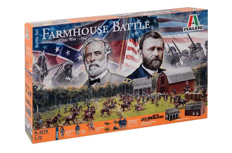 Wargames diorama 6179 - FARMHOUSE BATTLE - AMERICAN CIVIL WAR 1864 - BATTLESET (1:72)