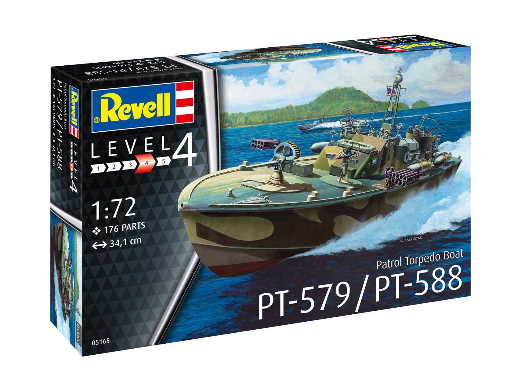 Plastic ModelKit loď 05165 - Patrol Torpedo Boat PT-588/PT-579  (1:72)