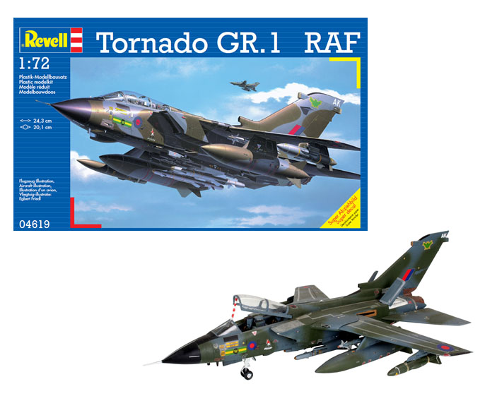 Plastic ModelKit letadlo 04619 - Tornado GR.1 RAF (1:72)