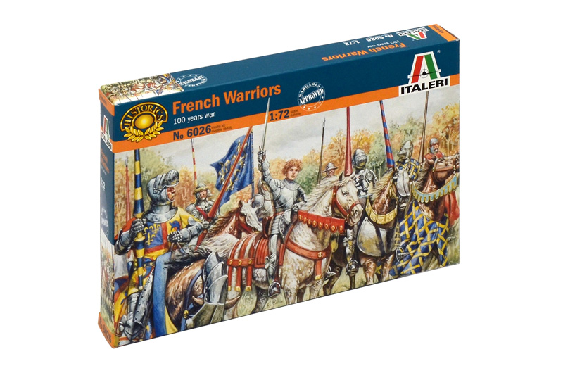 Model Kit figurky 6026 - FRENCH WARRIORS (100 YEARS WAR) (1:72)