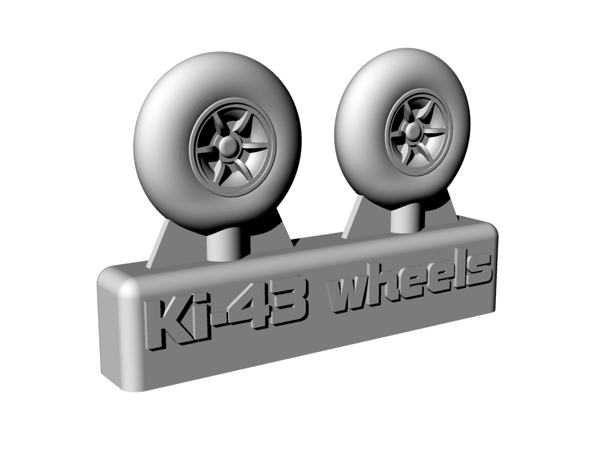 1/72 Ki-43 Wheels Resin wheels