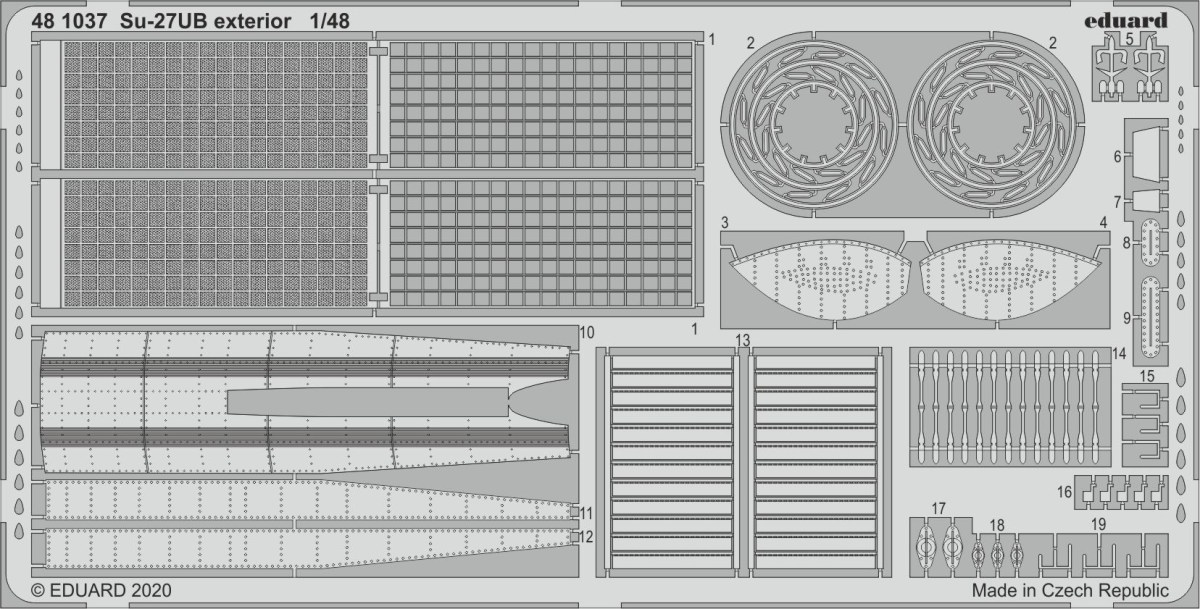 1/48 Su-27UB exterior for KITTY HAWK kit