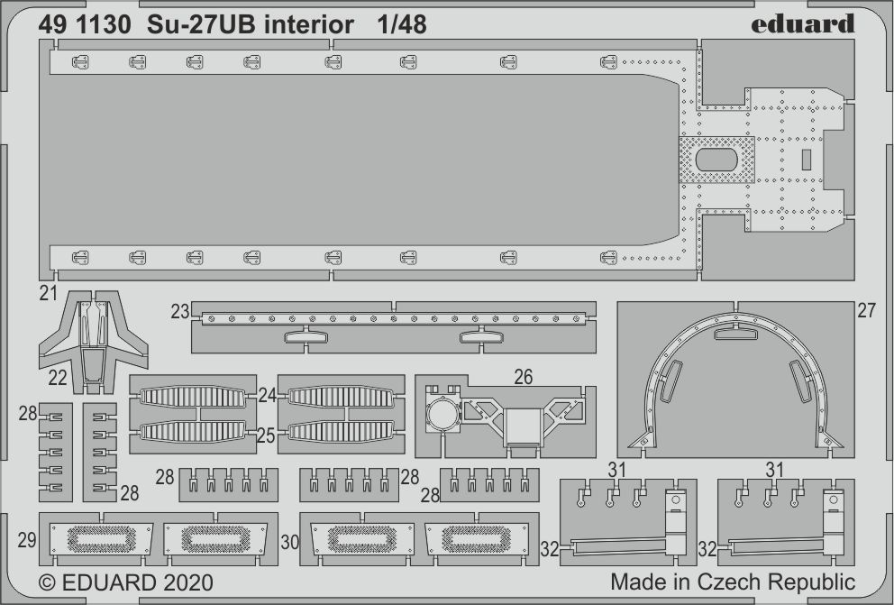 1/48 Su-27UB interior for KITTY HAWK kit