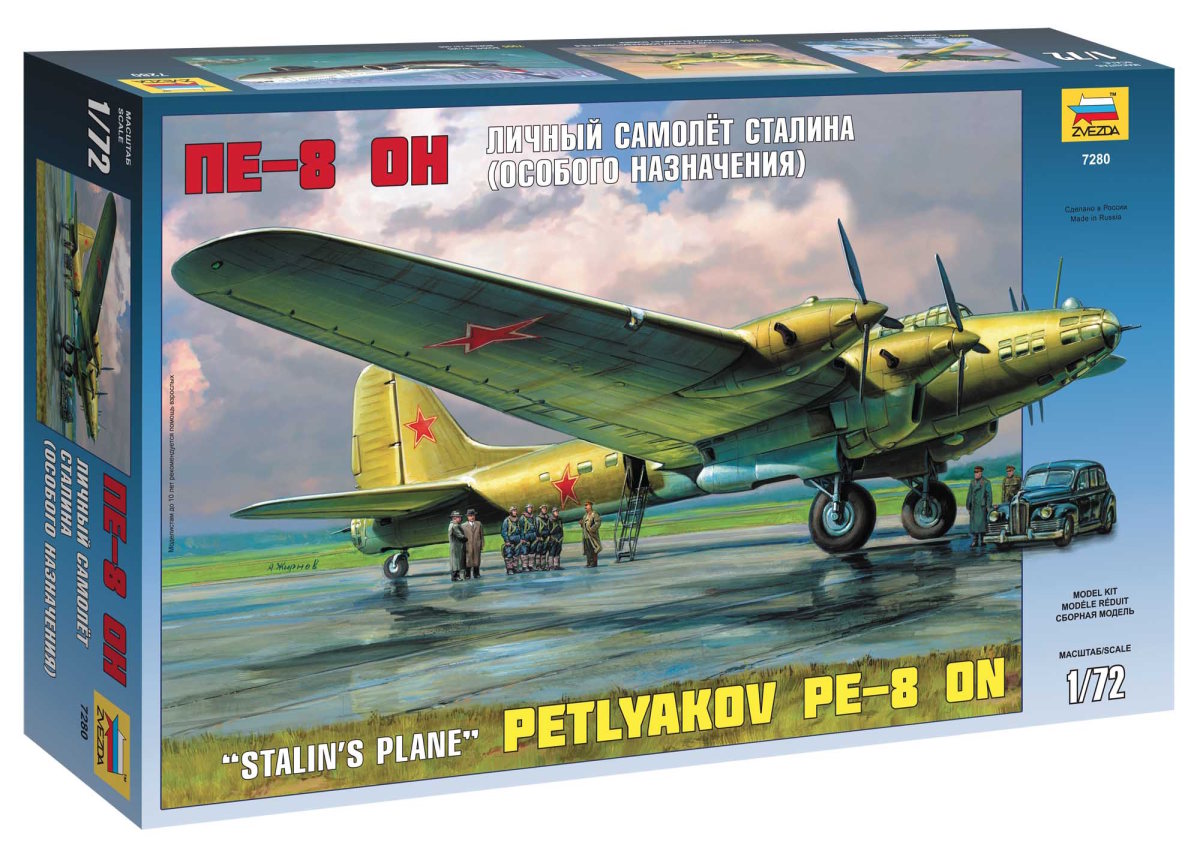 1/72  Petlyakov Pe-8 ON Stalin´s Plane (re-release) - Zvezda